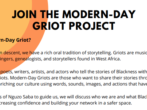 Modern Day Griot Infographic